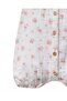Baby Girl Summer Floral Printed Muslin 0-3-6-9 Months Buttoned Romper / Newborn Summer Jumpsuit - 5