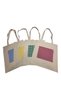 Tote Bag with Pockets, Casual Tote Bag, Beach Bag, 100% Cotton Thick Ribs Fabric, Shoulder Bag - 3