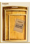 3 Pcs Bamboo Serving Tray Set with Handles – Nesting Wooden Breakfast & Coffee Trays - 5