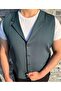 Men's Slim Fit Mono Collar Full Fabric Vest - 2