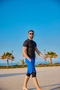 Men's Tesettür Pool and Sea Shorts Water Repellent Quick Dry Underwear Swim Trunks Cobalt Blue - S2505-2 - 5