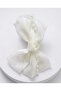 Elegant Pearl Touch White Bow Buckle - 2