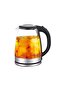 Ch.Perfect 2L Electric Glass Kettle 1500W Rapid Heating Tea & Coffee Maker with LED Illumination, Stainless Steel Base - 3