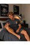 Men's Shorts Pajama Set Short Sleeve Printed Summer Home Wear - 2