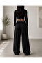 Double Black and Gray Wide-Leg Sweatpants - All-Day Comfort and Elegance in One - 4
