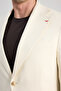 Ds Damat Regular Fit Ecru Dobby Fabric Jacket - 2