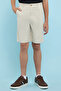 Solid Shorts with Button Closure