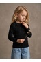 Girl's Stoned Lace Collar Long Sleeve Badi, Ages 2-5 - 3