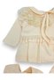 Baby Girl Lace Laced 5-Piece 100% Natural Cotton Hospital Discharge Bodysuit Set Cream - 3
