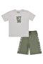 Ny 95 Printed Set for Ages 6-9 - Beige