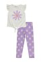 Daisy Patterned Set for 6-9 Years - Lilac - 4