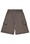 Basic Cargo Pants with Pockets for 6-9 Years Old - Brown - 2