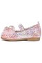 Zoe Velcro Stone Bow Baby Girl / Child Ballerina Shoes - 6