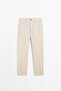 Elastik belli %100 keten pantolon - 5