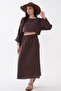 Women's Long Skirt Long Sleeve Muslin Set - 260046 - 4
