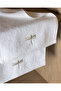 Tauren 2-Piece Embroidered 100% Cotton Hand Towel - White/Beige - 30X45 cm - 2
