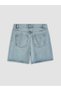 Lcw Jeans Indigo High Waist Women's Jean Shorts - 6
