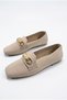1147 Knitwear with Buckle Accessories, Stylish and Comfortable Women's Ballerinas - 7
