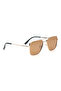 Polarized Sunglasses Gold Frame Green Mirror Lens 57mm - M8033GR3PV
