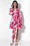 Msn Floral Mini Shirt Dress with Bow Detail - 4