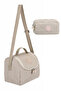 Galb Beige Tr1 3-Piece Set Krinkil Fabric Bag + Thermal Lunch Box + Pen Holder Monkey Keychain - 2