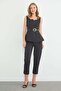 2-Piece Set with Polka Dot Belt and Detailed Vest - 2