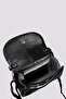 Women's Genuine Leather Flap Mini Shoulder Bag with Card Holder and Keychain Compartment, Small Size - 7