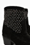 Savina Black Suede Troc Summer Western Women's Boots - 4