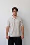 Striped Shirt Collar T-Shirt