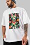 For the Sake of Cats 18 Front Cat Printed White Oversize T-Shirt 100% Cotton Unisex Cat Lover Premium Design - 3