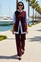 Women's Sleeveless Crew Neck Button Detailed Knitwear Vest Trousers Set Relaxed Fit Casual Modern Stylish