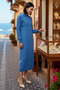 Women's Plus Size Balloon Sleeve Crew Neck Knitwear Dress Cardigan Set Long Length Daily Casual Modern - 2