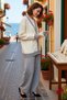 Women's Plus Size V-Neck Buttoned Cardigan Wide-Leg Pants Knitwear Set Pique Textured Comfortable Casual - 2