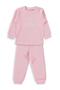 Smiling Face Printed Pajama Set for 1-7 Years Old - Pink - 4