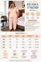 Women's Oversize Milan Fabric Buttoned Pajamas Set 3184 - 6