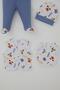 Baby Boy Hospital Release Pack of 8, Cool Puppies Patterned, 0-3 Months, White - 5