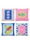 Colorful Fish Patterned 4-Piece Throw Pillow Cover Set - 3