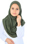 Girl's Ready-Made Headscarf Practical Combed Cotton Shawl Islamic Clothing - 3