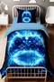 Dark Gamer Patterned Single Baby Kids Duvet Cover Set - 2