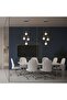 Sienna Pendant Lamp 2m Adjustable White Silver Hanging Ceiling Light - 4