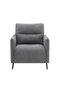 Aisha 1 Seater Fabric Sofa | Armchair | Single Seater Accent Chair | L84xW80xH93cm - Grey - 2