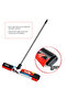 Grey Dual Rubber Floor Wiper 42cm with Stick – Double Lip Floor Squeegee - 3