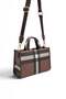 Dark Brown - Brown Plaid Women's Handbag Sp1271 - 3