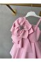 Pink Fairytale - Big Flower Detailed Girls' Evening Dress Special Occasion Dress - 3