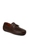 Men's Genuine Leather Brown Loafer Shoes - 6