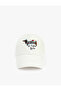 Embroidered Cotton Cap Hat