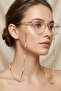 Elegant Pearl Brass Eyeglass Chain