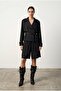Women's Denim&Canvas Shorts Srt01376 Black - 2