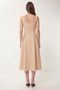 A-Line Midi Woven Dress Lwf0026 Cream - 5