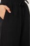 100% Cotton Linen Look Palazzo Summer Fabric Comfortable Cut Lace-Up Elastic Pockets Women's Pantalon Anti-Sweat - 4